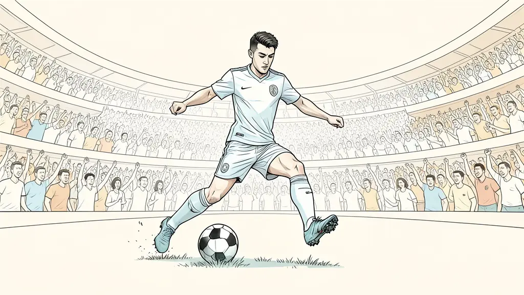 Détails des plis d'un maillot de foot et texture réaliste de la pelouse pour un coloriage précis