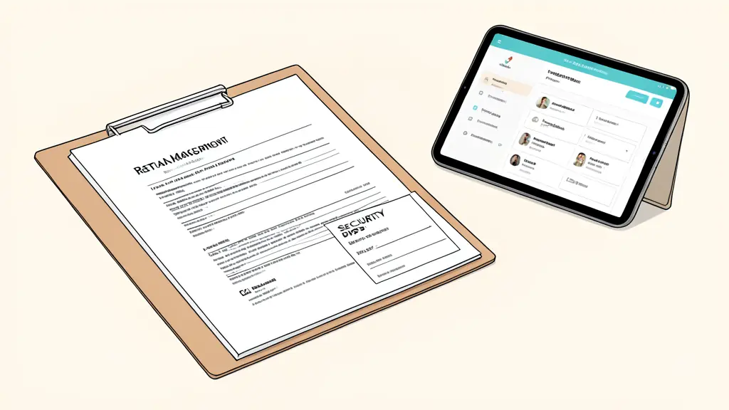 Dossier de gestion locative avec contrat de bail et chèque de dépôt de garantie